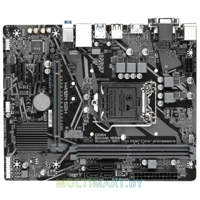 Материнская плата Gigabyte H410M S2H (rev. 1.0)